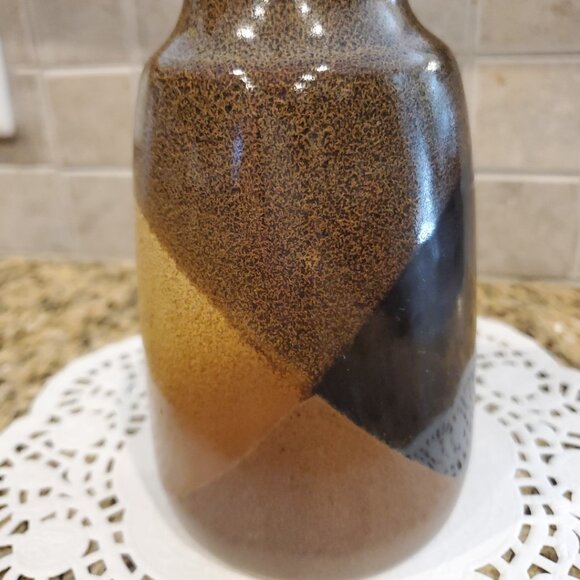 Pottery Craft California Vintage Handcrafted Stoneware 6" H ~ Earthtone Browns - Picture 3 of 5